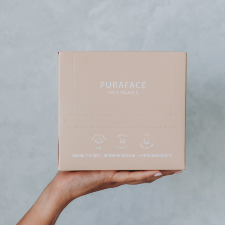 Puraface - 100% Cotton Disposable Face Towels